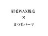 セットでお得！《眉毛WAX脱毛》×《まつ毛パーマ》ずっと同価格☆