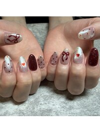 バレンタインネイル♪