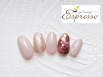 エスプレッソ アイビューティーアンドネイル 新百合ヶ丘店(Espresso)/赤べっこう　べっこうネイル