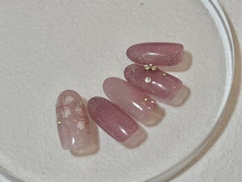 マニッシュ(Manish)/桜　ピンク　春ネイル