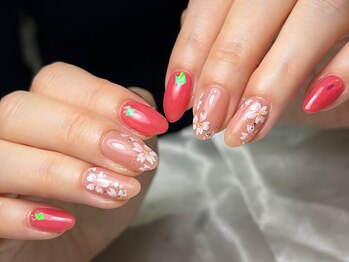 【春定額】桜ネイル