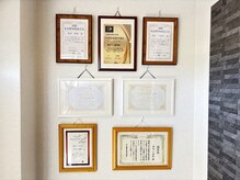 美ボディ整体院/各種資格認定書です♪