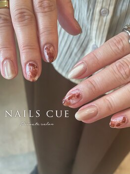 ネイルズキュー(NAILS CUE)/シンプルニュアンスデザイン