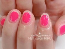 リル(RIRU)/ネオンピンク×クリアぷっくり