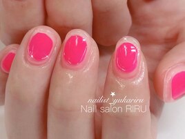 ネオンピンク×クリアぷっくり