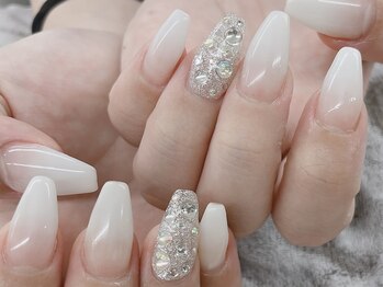 ディーネイル 四条烏丸(D-nail)/【山田】白グラデーション