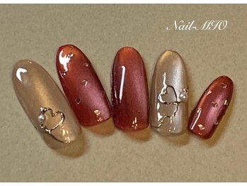 ミラーラインのハートペイント