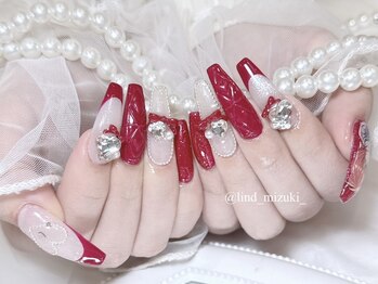 リンドネイル バイ モカ アンド ララ(Lind nail by moca and LaLa)/【mizuki】フレンチネイル