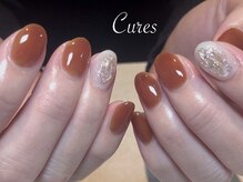 キュアーズ ネイル(CURES NAIL)/オレンジブラウンネイル