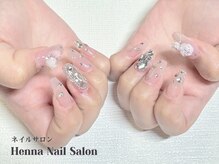 ヘンナコンス(Henna Kongs)/春色きらめきネイルデザイン