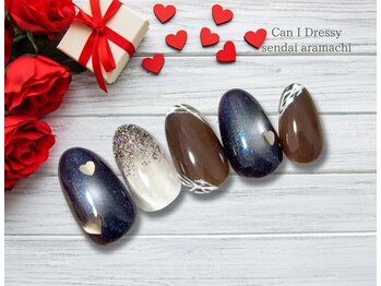 キャンアイドレッシー 仙台荒町店(Can I Dressy)/バレンタインデザイン定額B