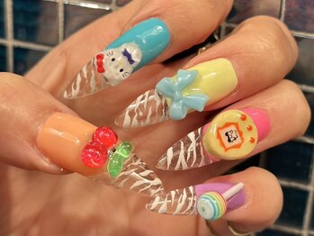 nail salon amoi 押上【アモワ】　海外ネイル/フィルイン【07/01OPEN（予定）】の写真/長さだし×海外ネイルで憧れの指先へ♪美しいフォルムとデザイン性を両立した理想のネイルを実現◎