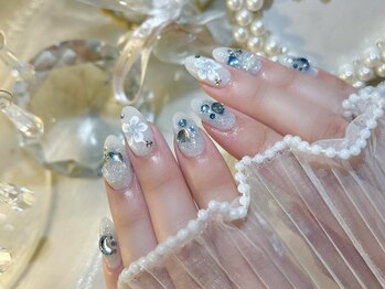 ルアン 堀江店(luan)の写真/毎月更新【定額制デザイン】一部変更OKで周りと被らない☆自爪を削らないフィルイン＆長さだしが大人気！◎