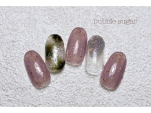 バブル シュガー バイ ネイルクローネ(bubble sugar by.nail crone)/ボタニカルニュアンスネイル