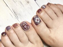 ミネルバネイル(MINERVA nail)/繊細アート♪フットネイル