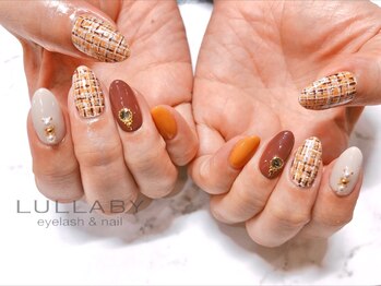ララバイ 恵比寿店(LULLABY)/ブラウンツイードネイル