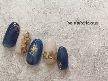 ネイルサロンアンドスクール ビーアンビシャス(be ambitious)/海と夜空