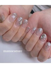 マーノコローレ(mano corore)/シルバーキラキラネイル