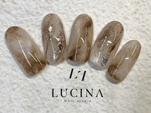 ネイルスタジオ ルキナ(LUCINA)/T-204 大理石風ニュアンスネイル