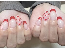 ハートフレンチネイル