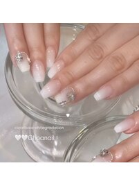 ホワイトグラデ☆