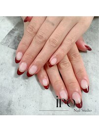 ボルドー☆フレンチネイル