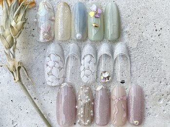フリークネイル(FREAK Nail)の写真/【ブライダルサマー＊14000円~】柿生駅前徒歩10秒！イベントや推しネイル、ニュアンスお任せも◎ご相談も♪