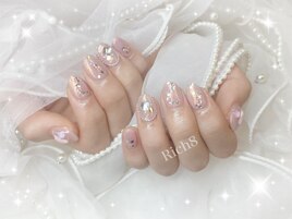 キラキラオーロラネイル