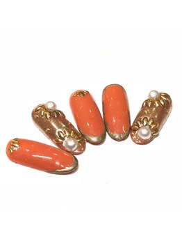 エトワール 大垣店(Etoile)/秋カラーキラキラネイル☆