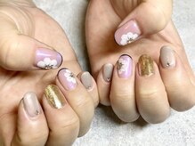 レアレアネイル(Lealeanail)/【パラジェル】フラワーネイル