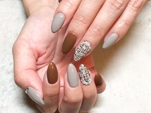 プルメリア(Plumeria)/【ハンド】ツイード×パール