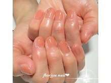 フロージュ ネイル(florjyu nail)/ワンカラーラメポイントnail