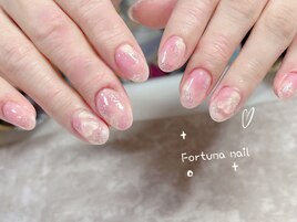 ニュアンスシンプルハートネイル