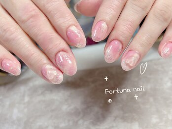 フォルトゥーナ 神田(Fortuna)/ニュアンスシンプルハートネイル