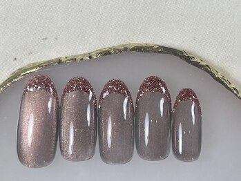 プロモート 岡山城下店(Promote)/ラメ×マグネットフレンチ