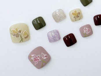 ネイルサロンクイール 宇都宮店(NAIL SALON QUILL)/フラワーアート♪