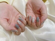 キキネイル 二子玉川(kikinail)/1月定額B 大理石ネイル