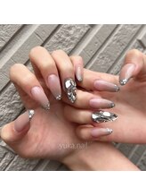 ユカネイル(yuka.nail)/スカルプ◆フレンチ/ビジュー