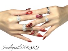 ジュエリーネイル タカコ(Jewelry nail TAKAKO)/ホログラム×ニュアンスネイル