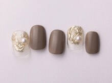 アイネイルズ 恵比寿店(I nails)/ブラウンミラーネイル7480円