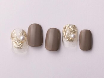 アイネイルズ 恵比寿店(I nails)/ブラウンミラーネイル7480円