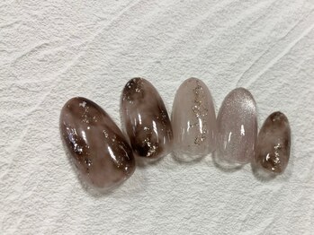 アイラッシュサロン リュネット(Eyelash salon Lunette)の写真/パラジェル専門サロン＊シンプル可愛いネイル【定額Aコース¥6,900円】まつげエクステと同時施術で時短に♪