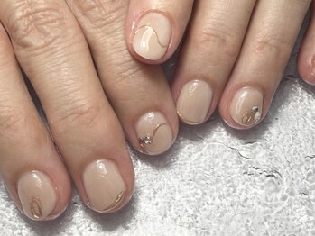 ミュウネイル(miu_nail)の写真/【美フォルム×自爪ケア】大人可愛いニュアンスネイルが定評◎自爪の健康を第一に考えた丁寧なケアも魅力☆