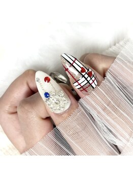 ミニョン(Minyon)/バーバリーチェックネイル☆