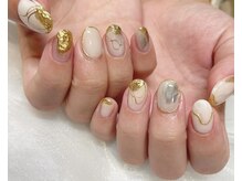 アース コアフュールボーテ 笛吹店(EARTH coiffure beaute)/ゴールドニュアンス　10000円