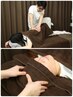 極速疲労回復♪もみほぐし35＋ヘッド5+足裏ふくらはぎ30+足湯5 計75分