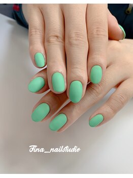 ティナ ネイルスタジオ(Tina Nail Studio)/ワンカラー&mate top ¥4700