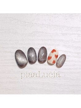 ピアルシア(piaaLucia)/マグネットバレンタイン風ネイル