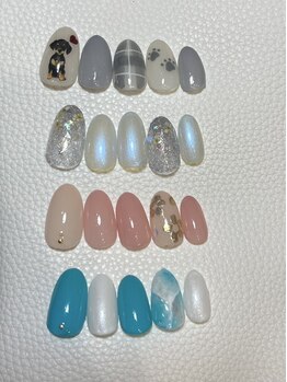 5月のサンプル☆定額アート4種