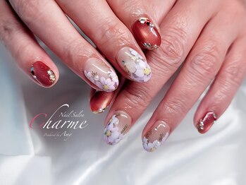 シャルム(Charme)/秋桜ネイル